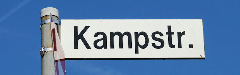 Straßenschild Kampstraße