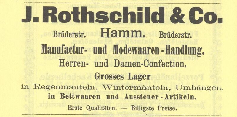 Datei:1886 Geschäftsanzeige Rothschild.jpeg