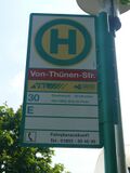 Haltestellenschild Von-Thünen-Straße