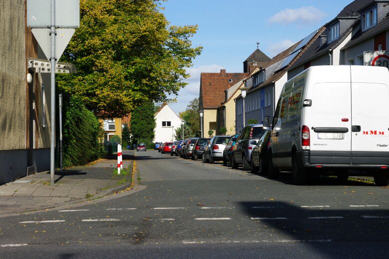 Posener Straße vom Bockumer Weg aus