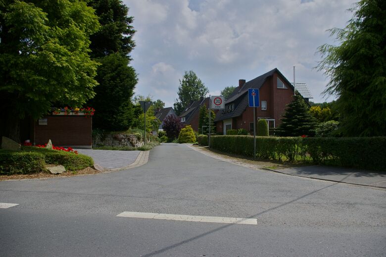 Am Horsenknapp von der Grönebergstraße aus