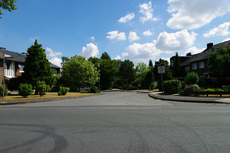 Bockumer Heide von der Oberholsener Straße aus