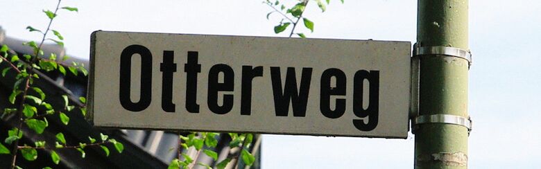 Straßenschild Otterweg