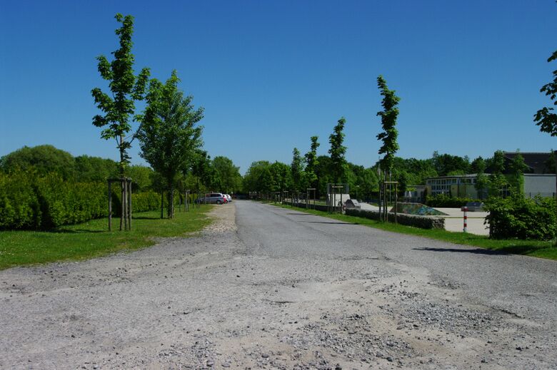Am Südbad von der Ursulastraße aus