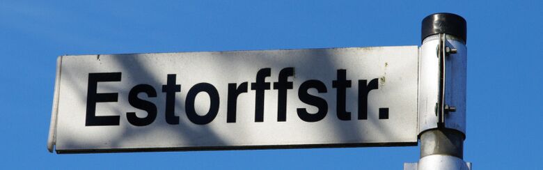 Straßenschild Estorffstraße
