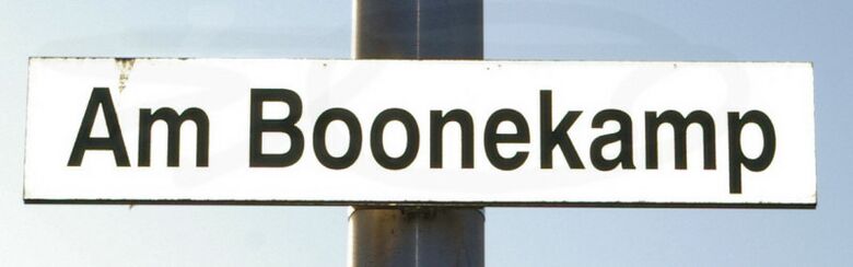 Straßenschild Am Boonekamp