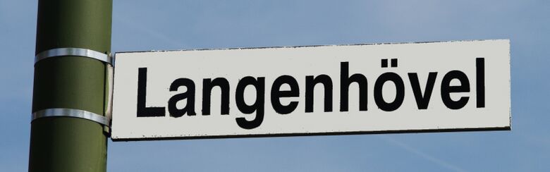 Straßenschild Langenhövel