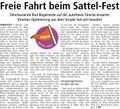 "Freie Fahrt beim Sattel-Fest", Westfälischer Anzeiger, 10.03.2009