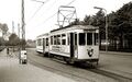Straßenbahn im Mai 1958 an der Endhaltestelle in Herringen