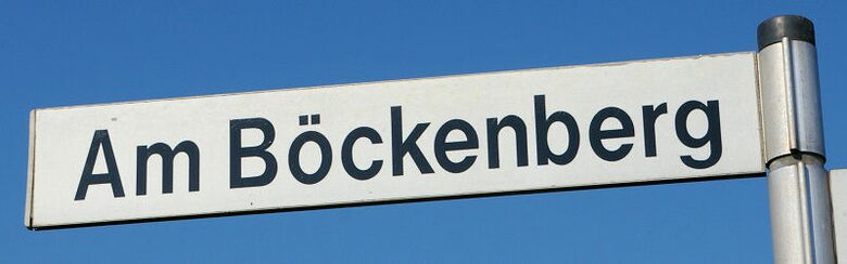 Straßenschild Am Böckenberg