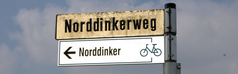 Straßenschild Norddinkerweg