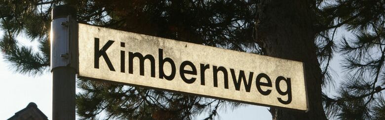 Straßenschild Kimbernweg