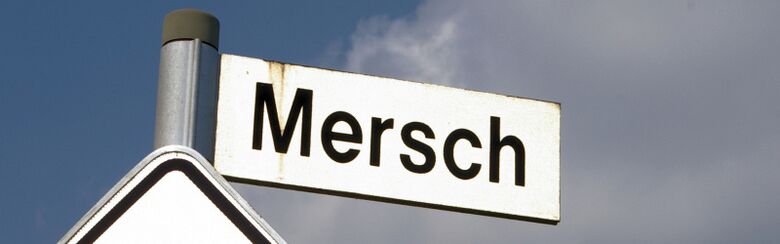 Straßenschild Mersch
