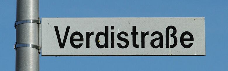 Straßenschild Verdistraße