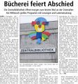 "Bücherei feiert Abschied", Westfälischer Anzeiger, 29. Dezember 2009