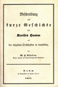 Beschreibung und kurze Geschichte des Kreises Hamm (Cover)
