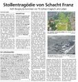 „Stollentragödie von Schacht Franz“, Westfälischer Anzeiger, 11. April 2020