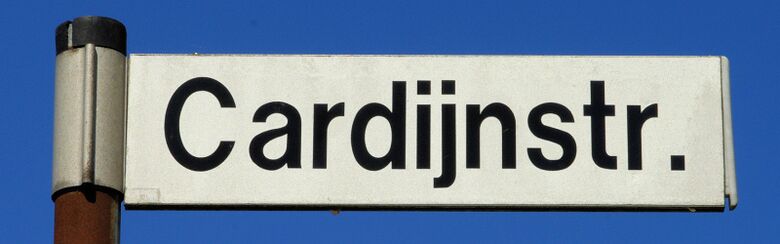 Straßenschild Cardijnstraße