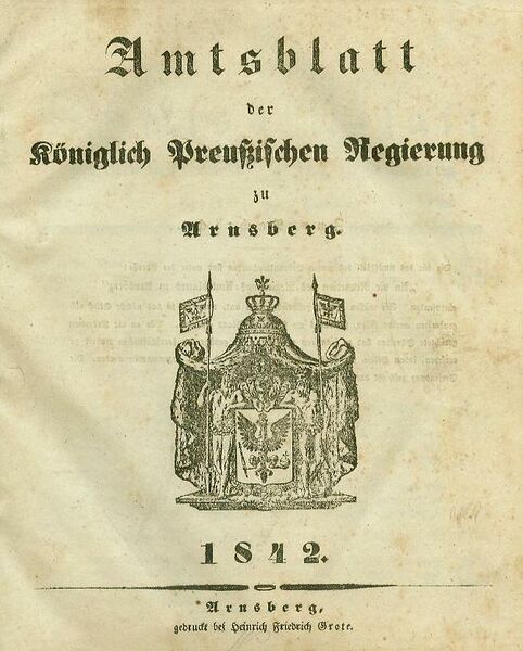 Datei:Amtsblatt Arnsberg 1842.jpg