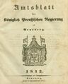 Amtsblatt der Königlich Preußisches Regierung zu Arnsberg 1842