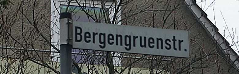 Straßenschild Bergengruenstraße