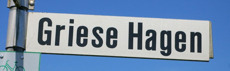 Straßenschild Griese Hagen