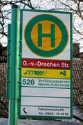 Haltestellenschild Gobel-von-Drechen-Straße