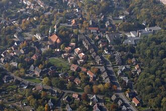 Heessen – alter Stadtkern aus der Luft