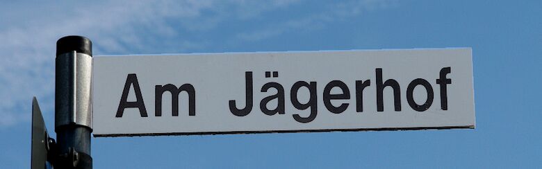 Straßenschild Am Jägerhof