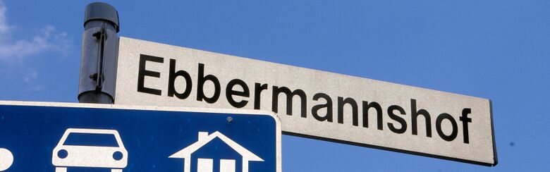 Straßenschild Ebbermannshof