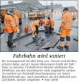 "Fahrbahn wird saniert", Westfälischer Anzeiger, 17. Oktober 2009