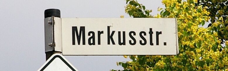 Straßenschild Markusstraße