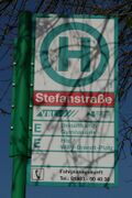 Haltestellenschild Stefanstraße