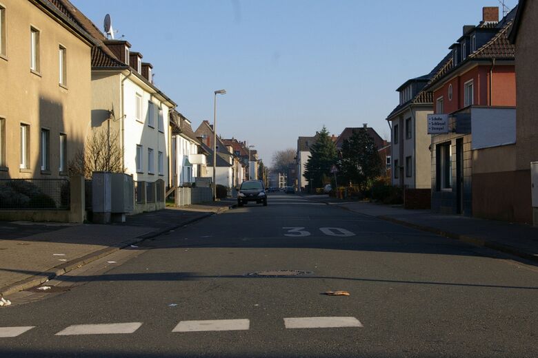 Spichernstraße vom Vorsterhauser Weg aus