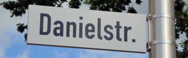 Straßenschild Danielstraße