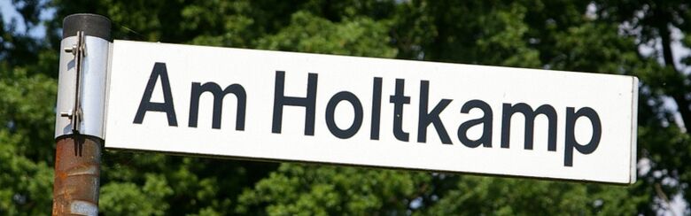 Straßenschild Am Holtkamp