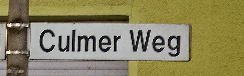 Straßenschild Culmer Weg