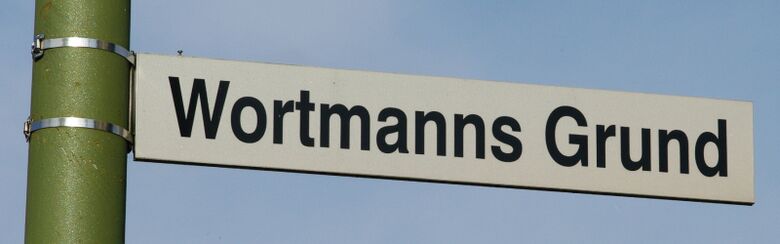 Straßenschild Wortmanns Grund