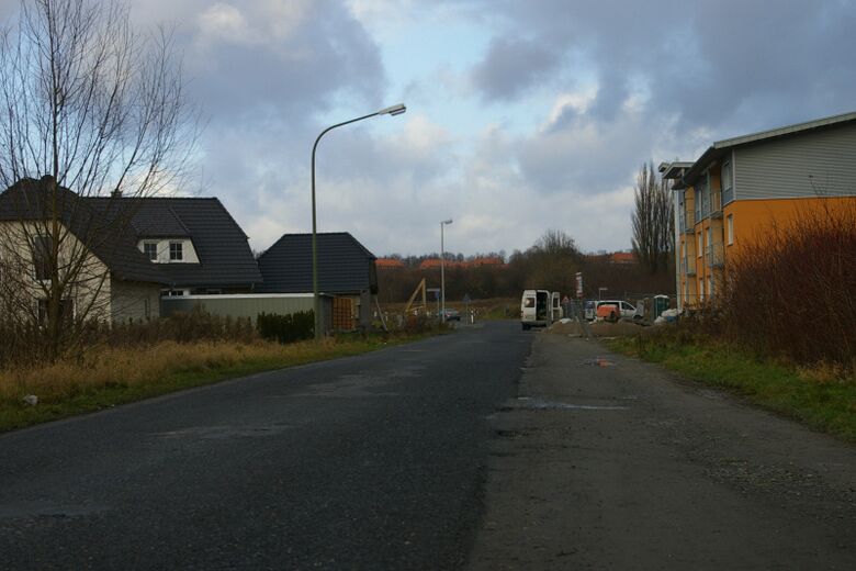 Heinrich-Wältermann-Straße Richtung Sachsenring