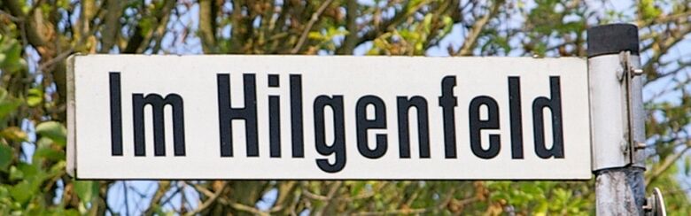 Straßenschild Im Hilgenfeld