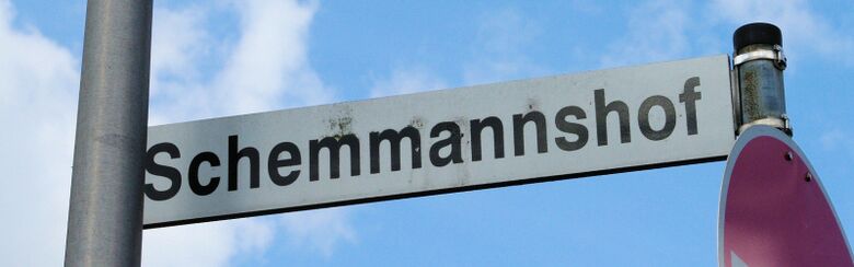 Straßenschild Schemmannshof