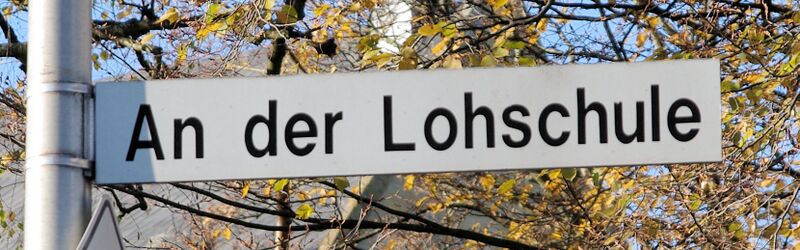 Datei:Strassenschild An der Lohschule.jpg