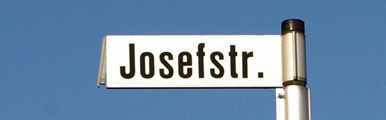 Straßenschild Josefstraße