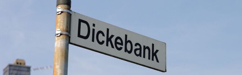Straßenschild Dickebank