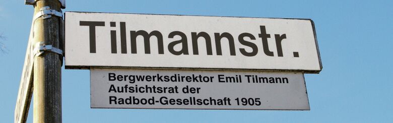 Straßenschild Tilmannstraße