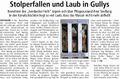„Stolperfallen“, Westfälischer Anzeiger, 23. Oktober 2009