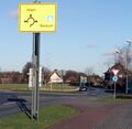Ahlener Straße am Kreisverkehr Vogelstraße/Frielicker Weg