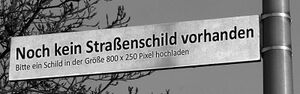Straßenschild Anneliese-Messner-Weg