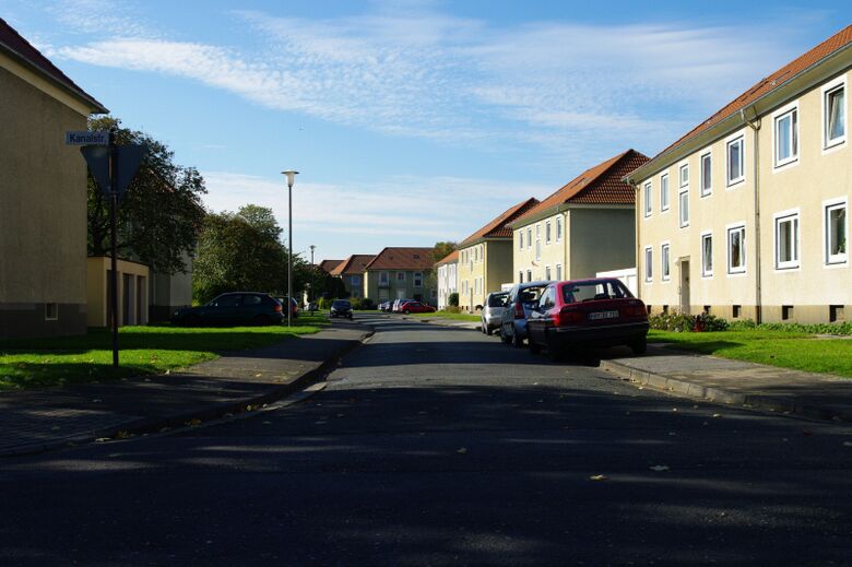 Mittelstraße von der Kanalstraße Richtung Bachstraße