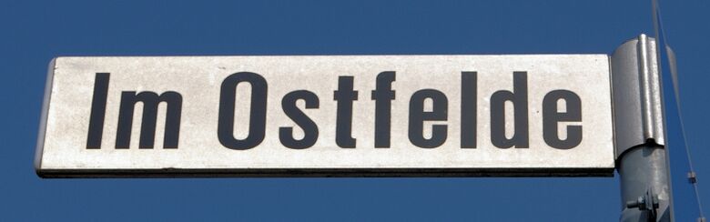 Straßenschild Im Ostfelde